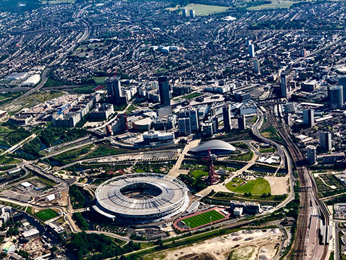 Aerial view of RWR treatment centre